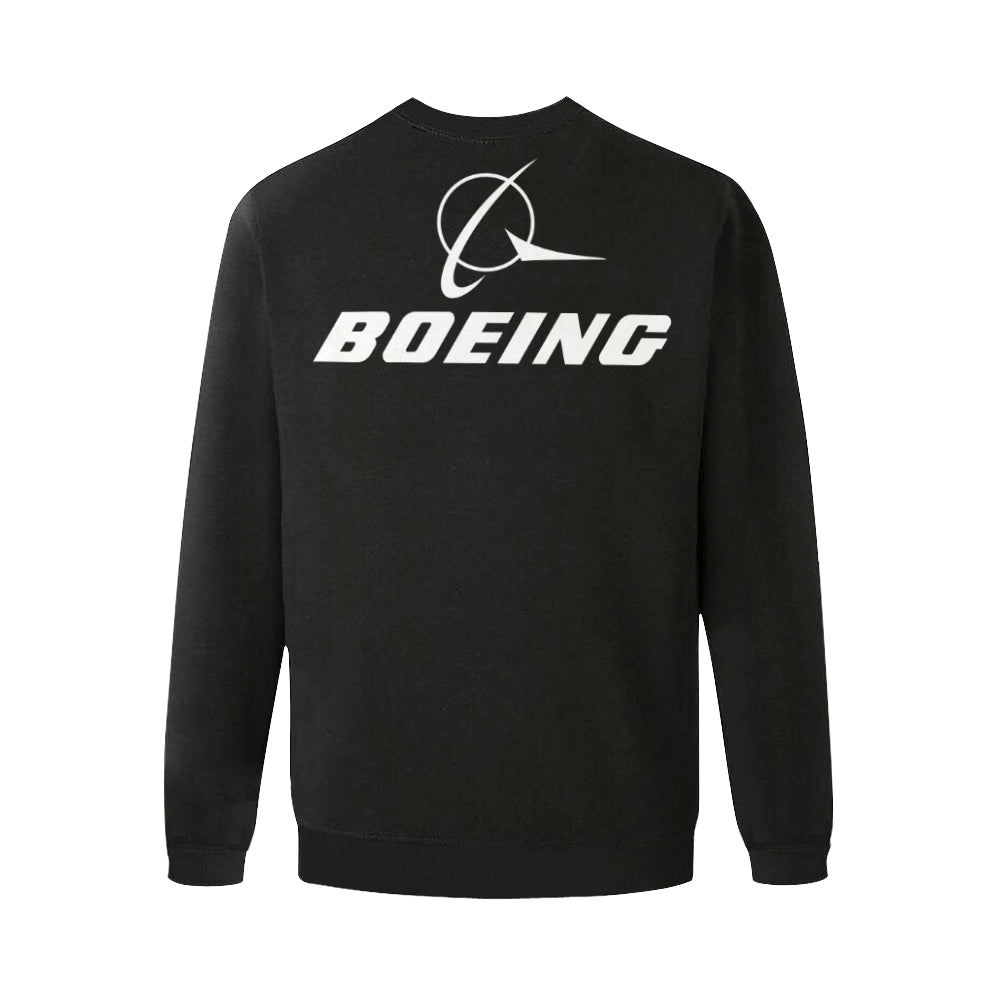 BOEING Men's Oversized Fleece Crew Sweatshirt e-joyer