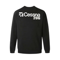 Thumbnail for CESSNA - 206 Men's Oversized Fleece Crew Sweatshirt (Model H18) e-joyer