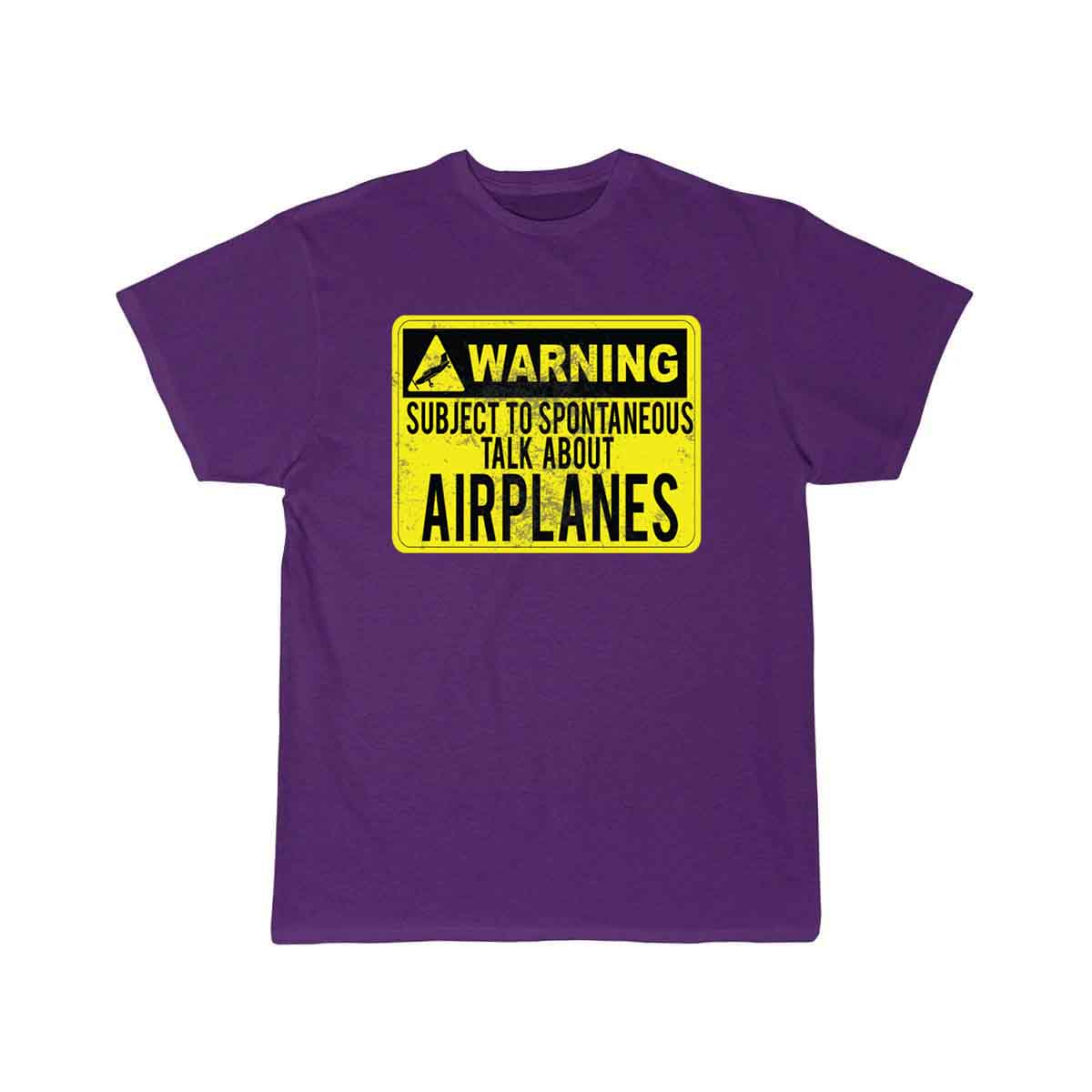 WARNING AIRPLANES T SHIRT THE AV8R