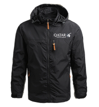 Thumbnail for Waterproof qatar Airline Casual Hooded