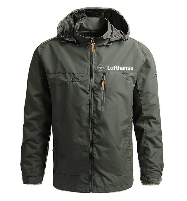 Waterproof Lufthansa Airline Casual Hooded