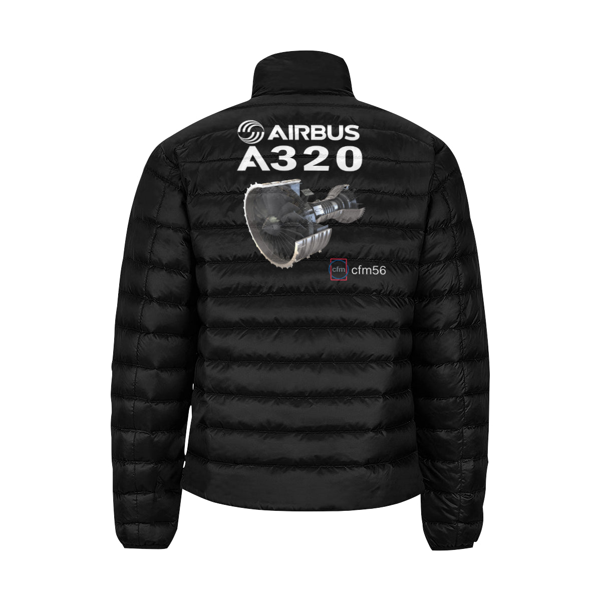 Airbus A320 Men's Stand Collar Padded Jacket e-joyer