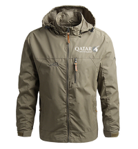 Thumbnail for Waterproof qatar Airline Casual Hooded