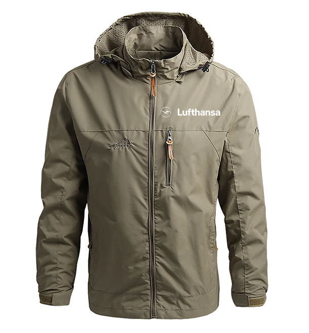 Waterproof Lufthansa Airline Casual Hooded