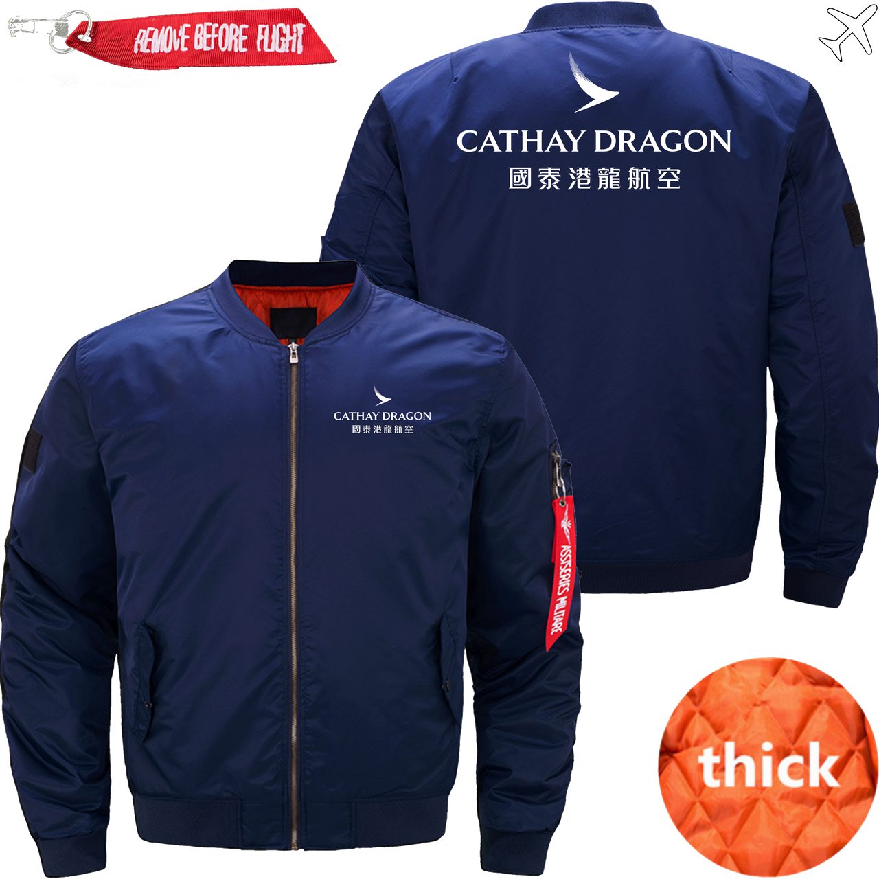 CATHAY DRAGON  AIRLINES MA1 JACKET THE AV8R