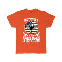 Thumbnail for Airforce US Flag Fighter Jet Patriotic Veteran  T Shirt THE AV8R