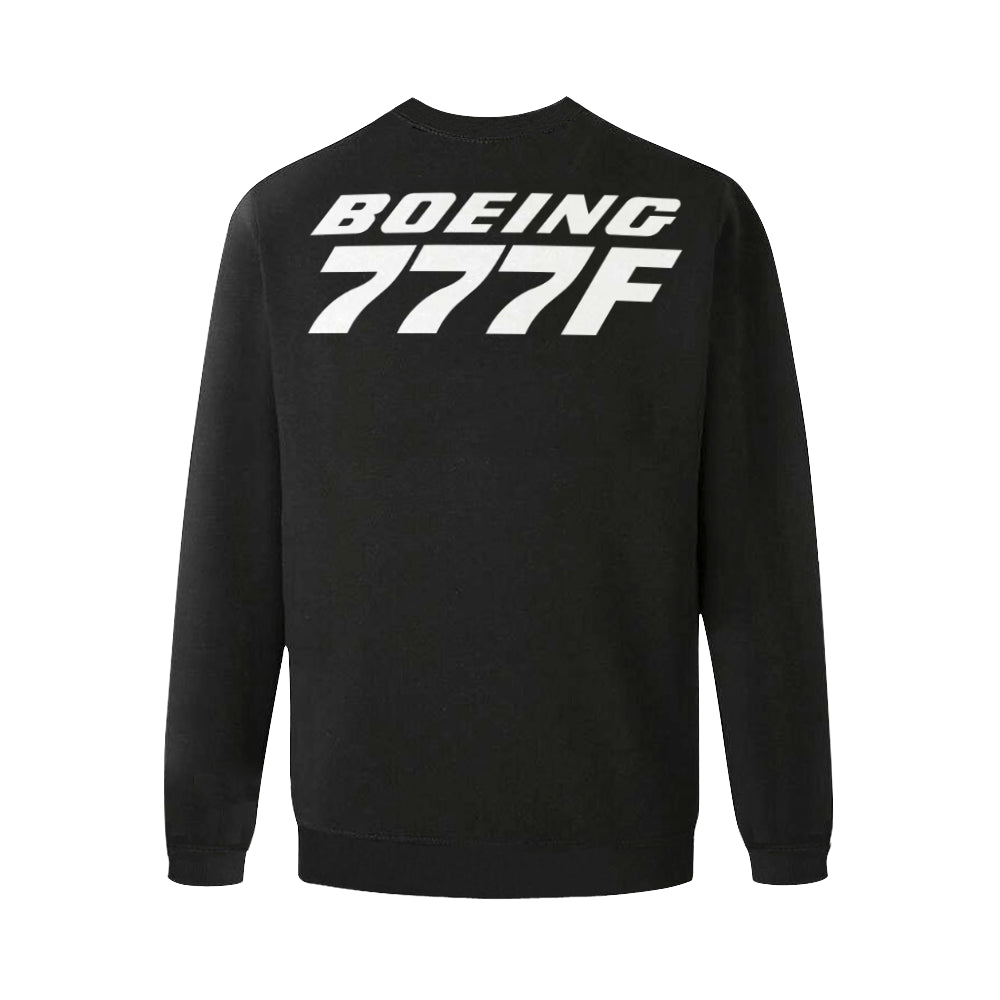 BOEING 777 Men's Oversized Fleece Crew Sweatshirt e-joyer