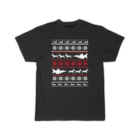 Thumbnail for Christmas sweater for fighter jet lover T SHIRT THE AV8R