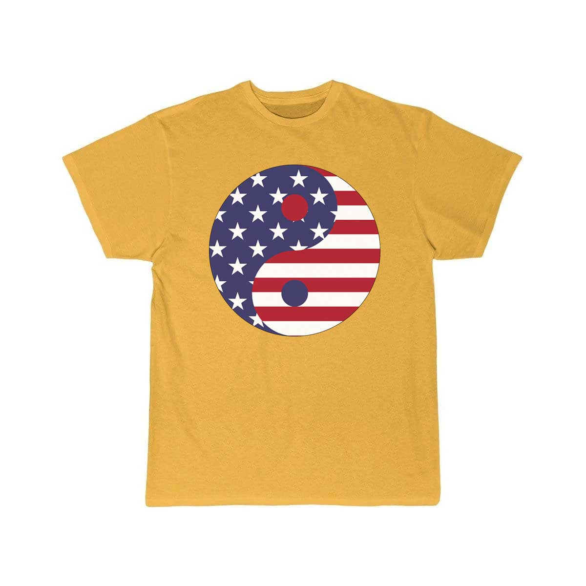 American Flag Yin Yang With Stroke T Shirt THE AV8R