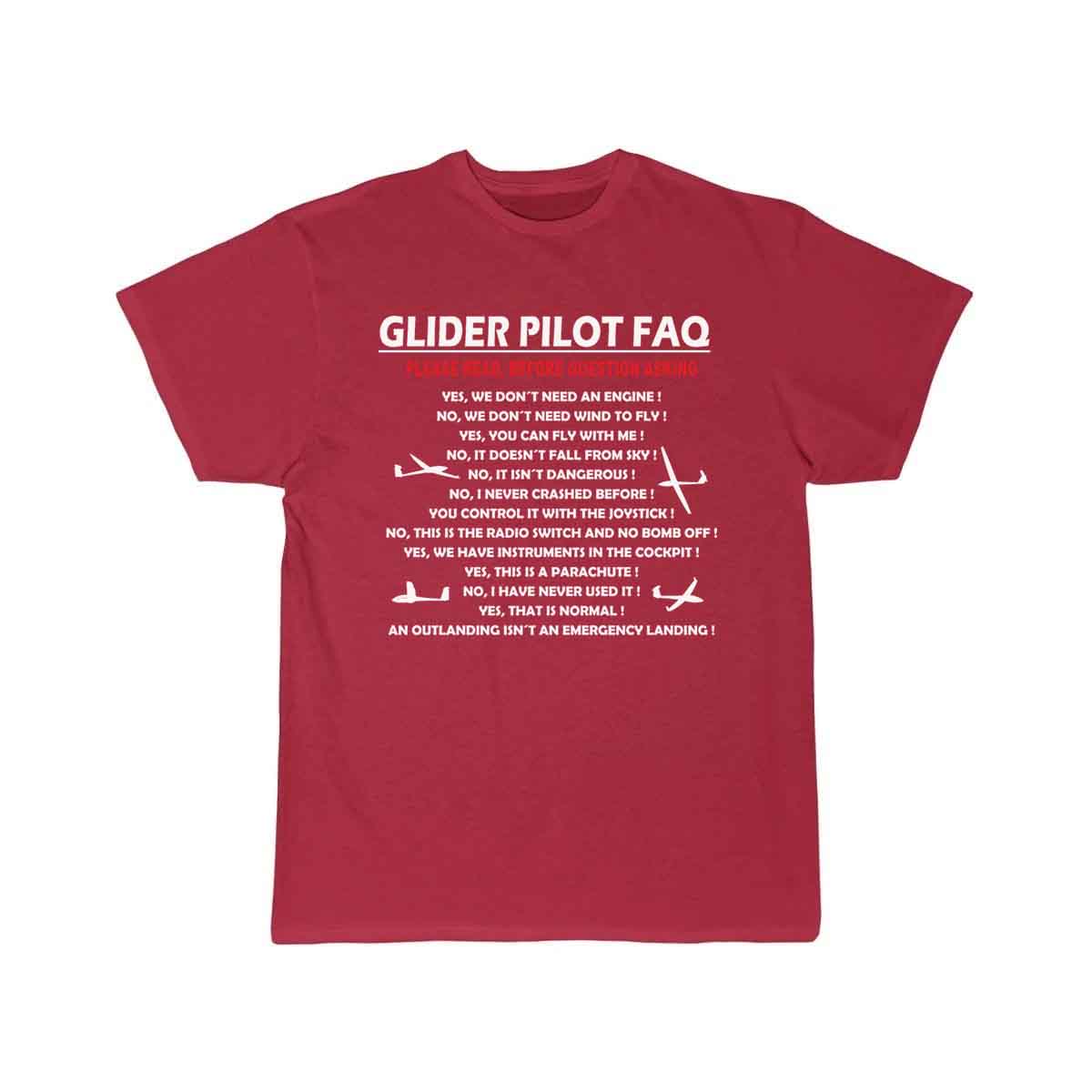 glider pilot FAQ funny T-SHIRT THE AV8R