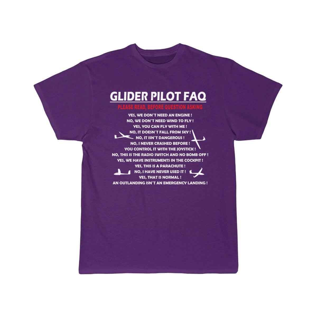 glider pilot FAQ funny T-SHIRT THE AV8R