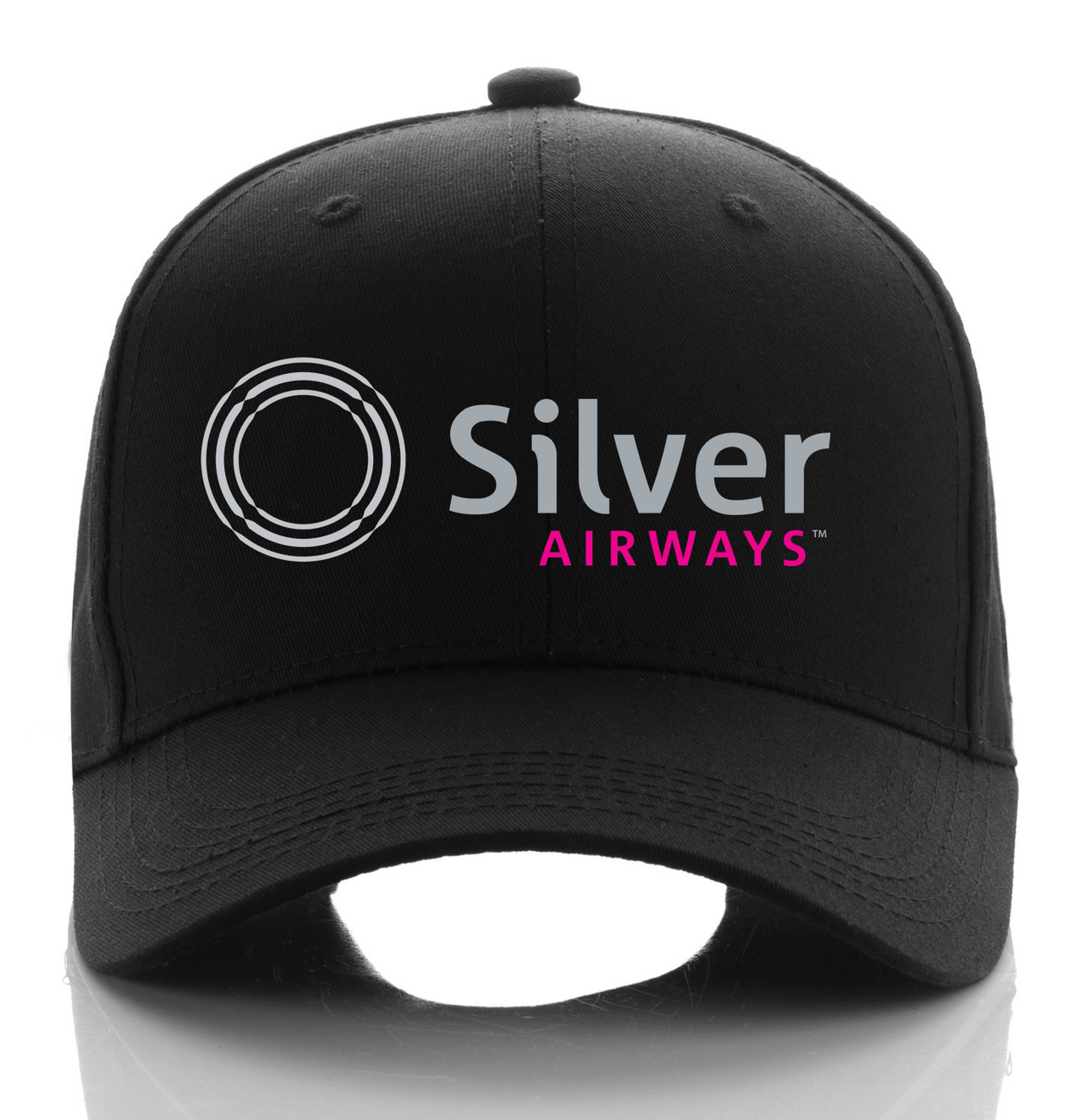 SILVER AIRLINE DESIGNED CAP