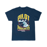 Thumbnail for Funny Pilot In Progress Please Wait Airplane Pilot T-SHIRT THE AV8R