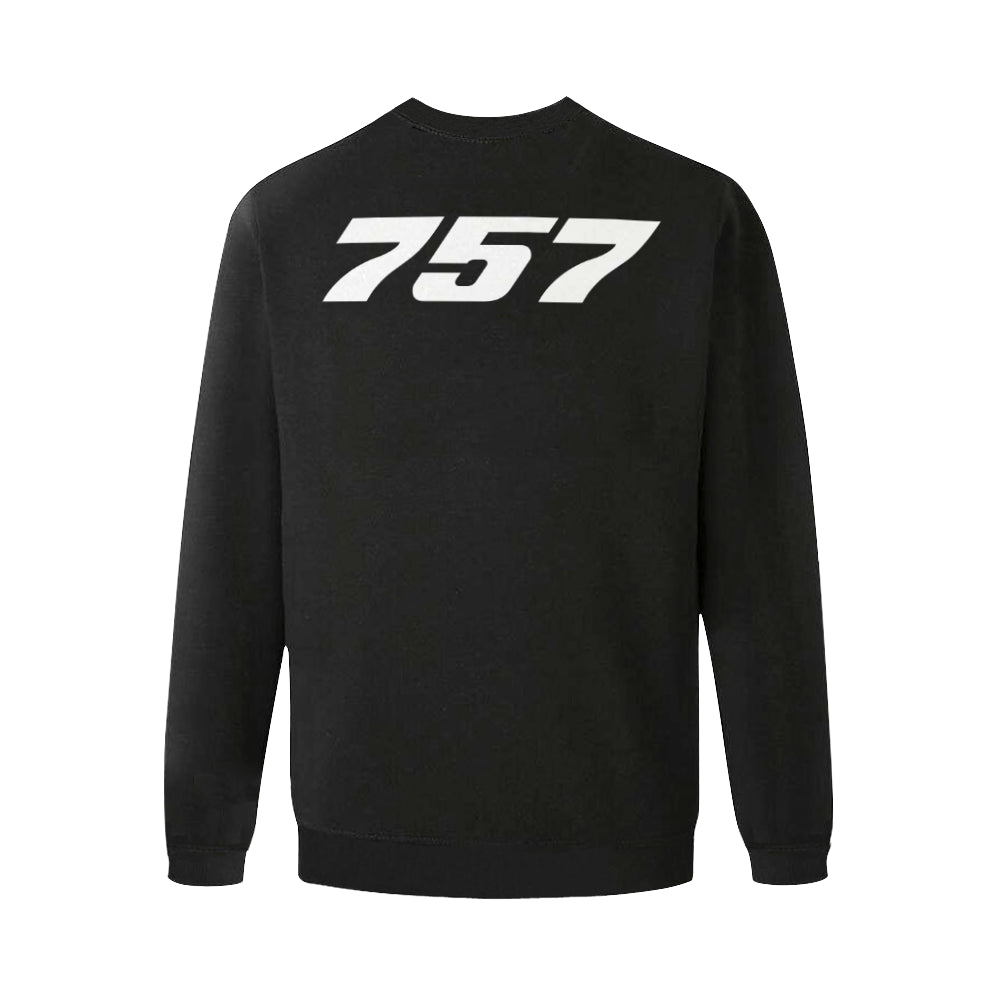 BOEING 757 Men's Oversized Fleece Crew Sweatshirt e-joyer