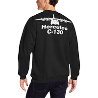 Thumbnail for C-130 Hercules Men's Oversized Fleece Crew Sweatshirt e-joyer