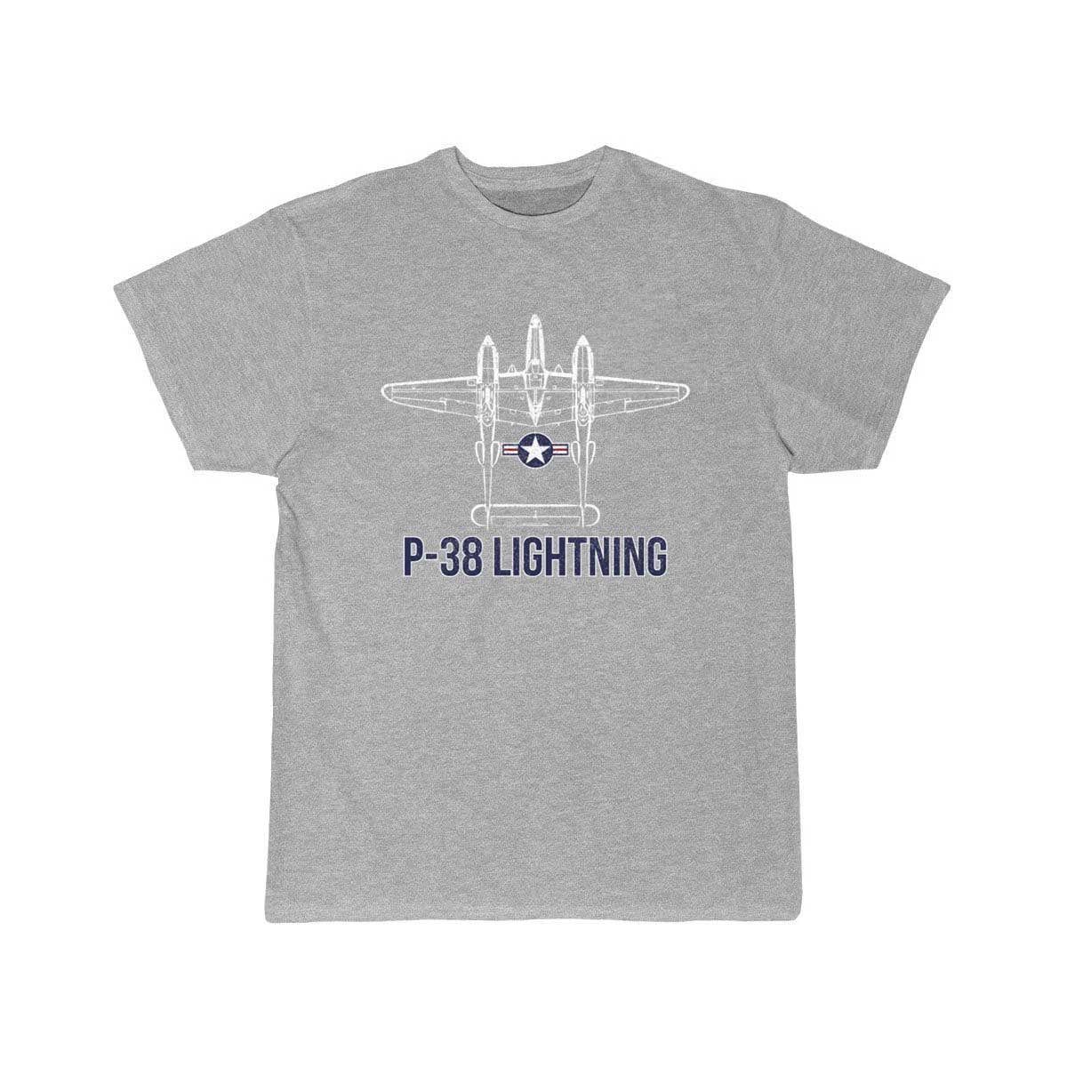 P 38 Lightning Fighter Aircraft Carrier Aviation T-SHIRT THE AV8R