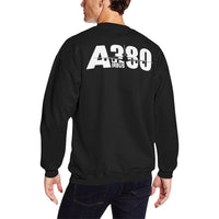 Thumbnail for AIRBUS 380 Men's Oversized Fleece Crew Sweatshirt e-joyer