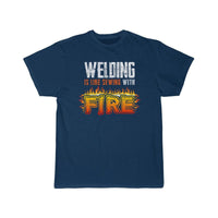 Thumbnail for Welding Is Like Sewing With Fire Welder Mechanic  T-Shirt THE AV8R