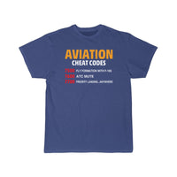 Thumbnail for Aviation Cheat Codes - Funny For Pilots And Atc T-SHIRT THE AV8R