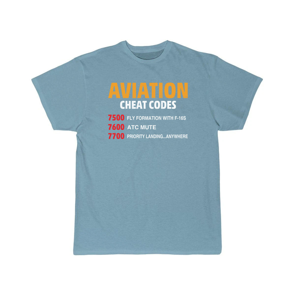 Aviation Cheat Codes - Funny For Pilots And Atc T-SHIRT THE AV8R