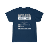 Thumbnail for Aviation Cheat Codes - Funny For Pilots And Atc T-SHIRT THE AV8R