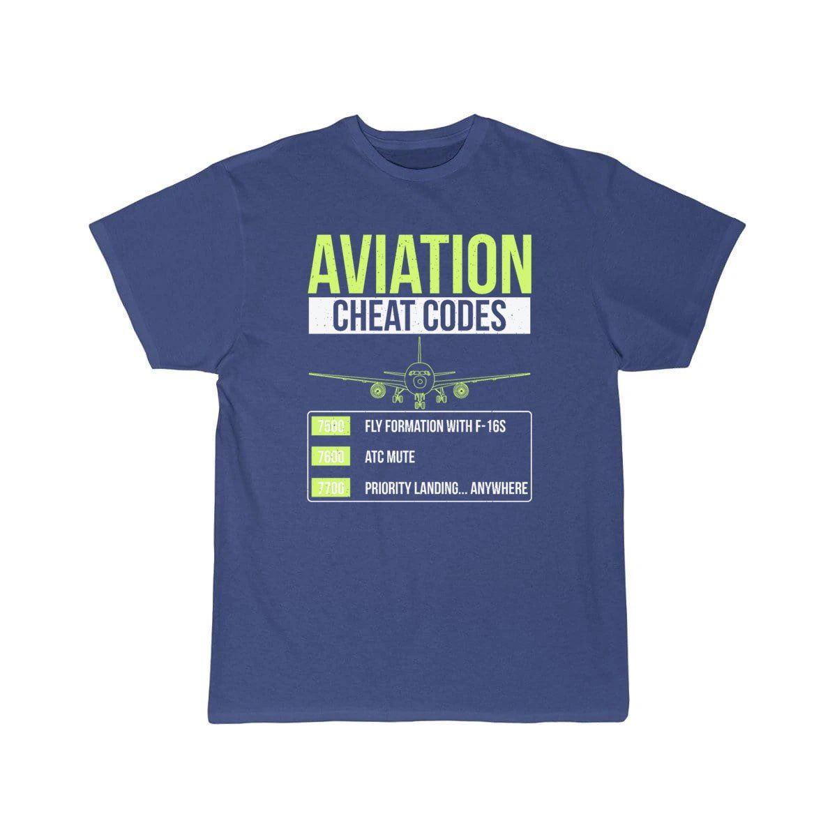 Aviation Cheat Codes Funny ATC Pilot  T-SHIRT THE AV8R