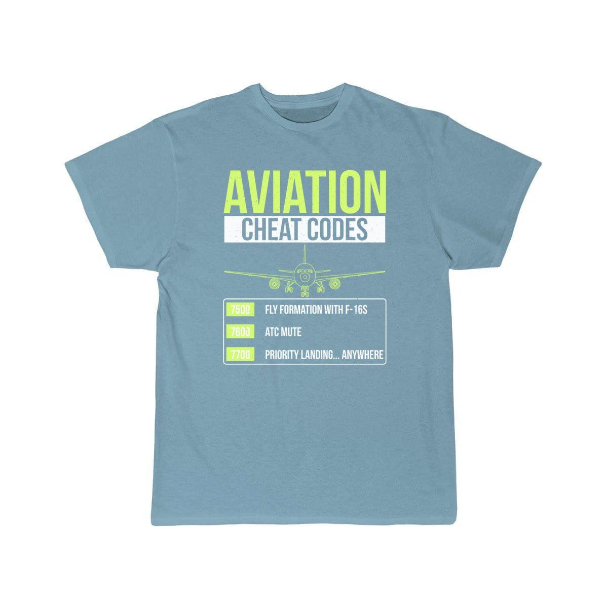 Aviation Cheat Codes Funny ATC Pilot  T-SHIRT THE AV8R