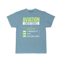 Thumbnail for Aviation Cheat Codes Funny ATC Pilot  T-SHIRT THE AV8R