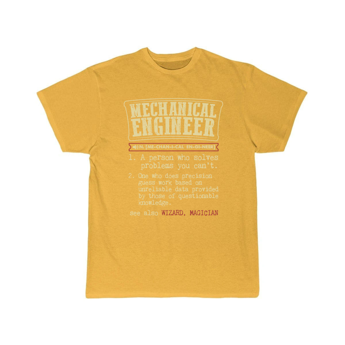 Mechanical Engineer Funny Dictionary Term Men's  T-Shirt THE AV8R