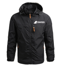 Thumbnail for Waterproof Swiss Airline Casual Hooded