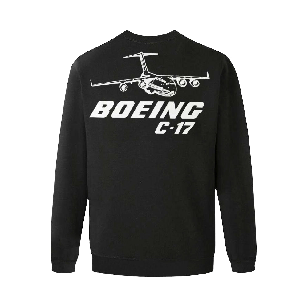BOEING C-17 Men's Oversized Fleece Crew Sweatshirt e-joyer