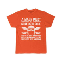 Thumbnail for Funny Pilot Design Quote Male Pilot is a Confused T-SHIRT THE AV8R