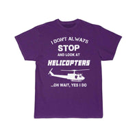 Thumbnail for Stop and look at Helicopters - Yes I do T-SHIRT THE AV8R