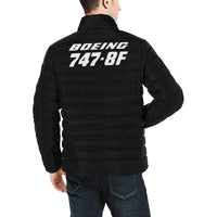 Thumbnail for BOEING 747-8F Men's Stand Collar Padded Jacket e-joyer