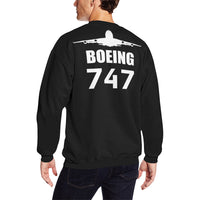 Thumbnail for BOEING 747 Men's Oversized Fleece Crew Sweatshirt e-joyer
