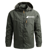 Thumbnail for Waterproof Swiss Airline Casual Hooded