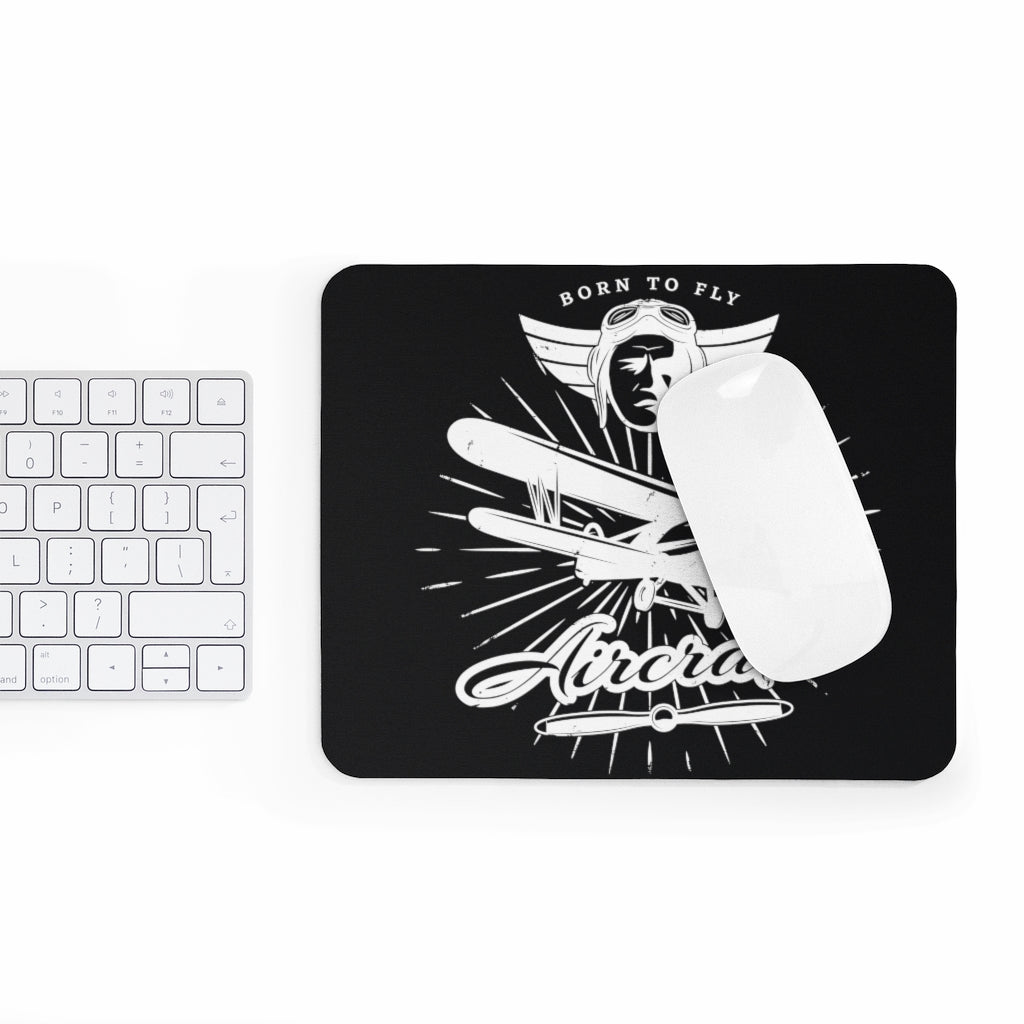 AIRCRAFT BORN TO FLY  -  MOUSE PAD Printify