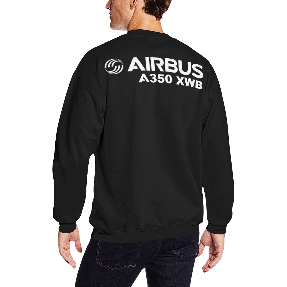 AIRBUS 350 Men's Oversized Fleece Crew Sweatshirt e-joyer