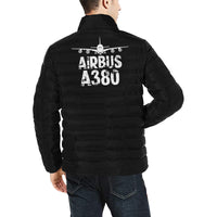 Thumbnail for Airbus A380 Men's Stand Collar Padded Jacket e-joyer