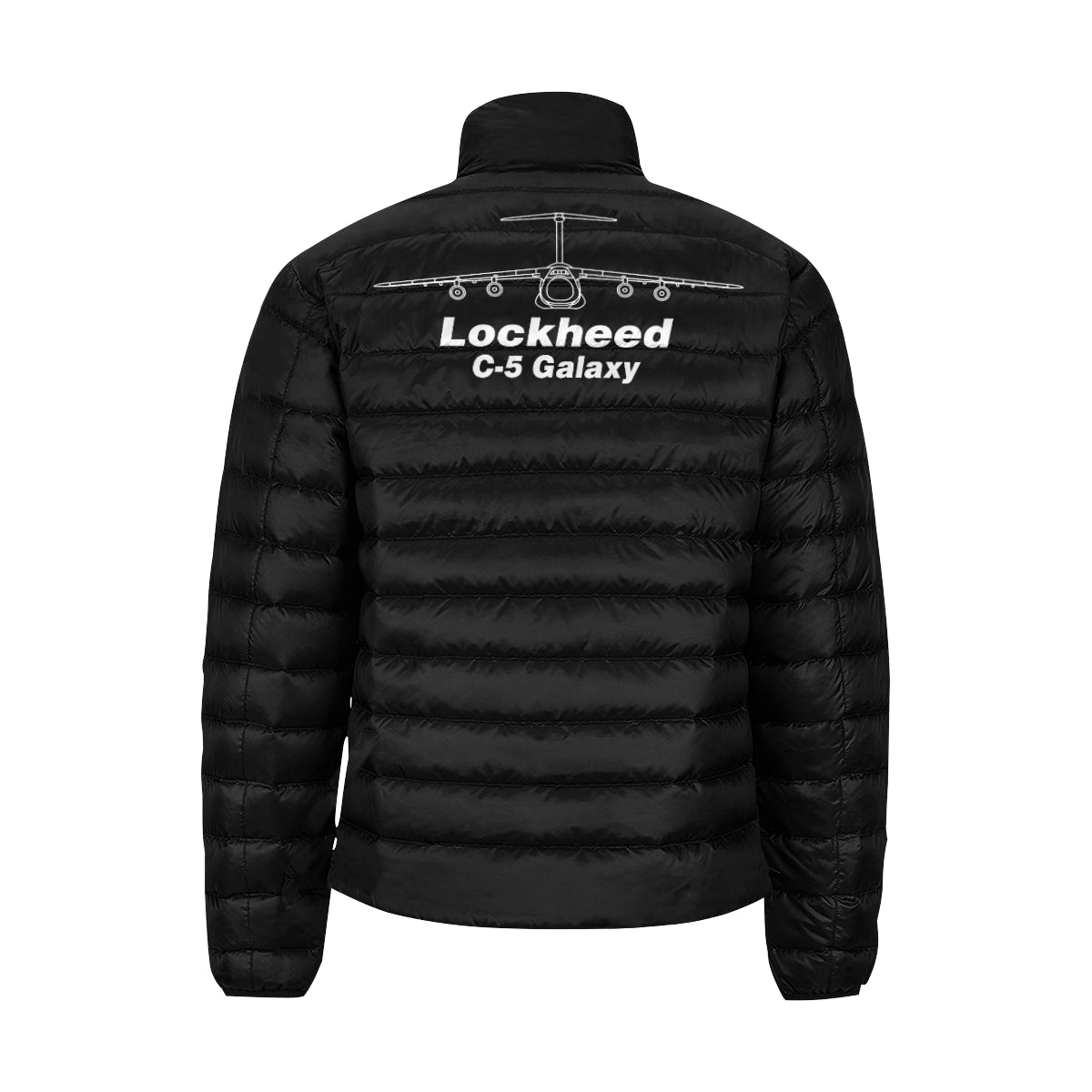LOCKHEED C-5 Galaxy Men's Stand Collar Padded Jacket e-joyer