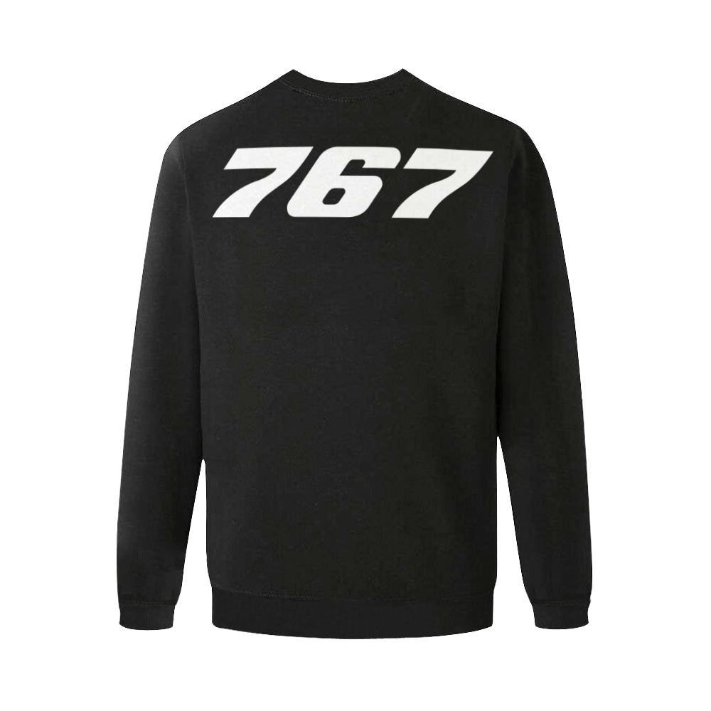 BOEING 767 Men's Oversized Fleece Crew Sweatshirt e-joyer