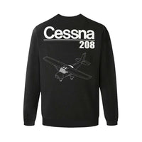 Thumbnail for CESSNA - 208 Men's Oversized Fleece Crew Sweatshirt e-joyer