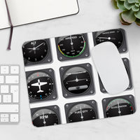 Thumbnail for AVIATION CLOCK -  MOUSE PAD Printify