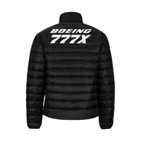 Thumbnail for BOEING 777X Men's Stand Collar Padded Jacket e-joyer