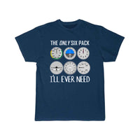 Thumbnail for Only Six Pack I'll Need T-Shirt Funny Pilot Quote T-SHIRT THE AV8R