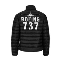 Thumbnail for BOEING 737 Men's Stand Collar Padded Jacket e-joyer