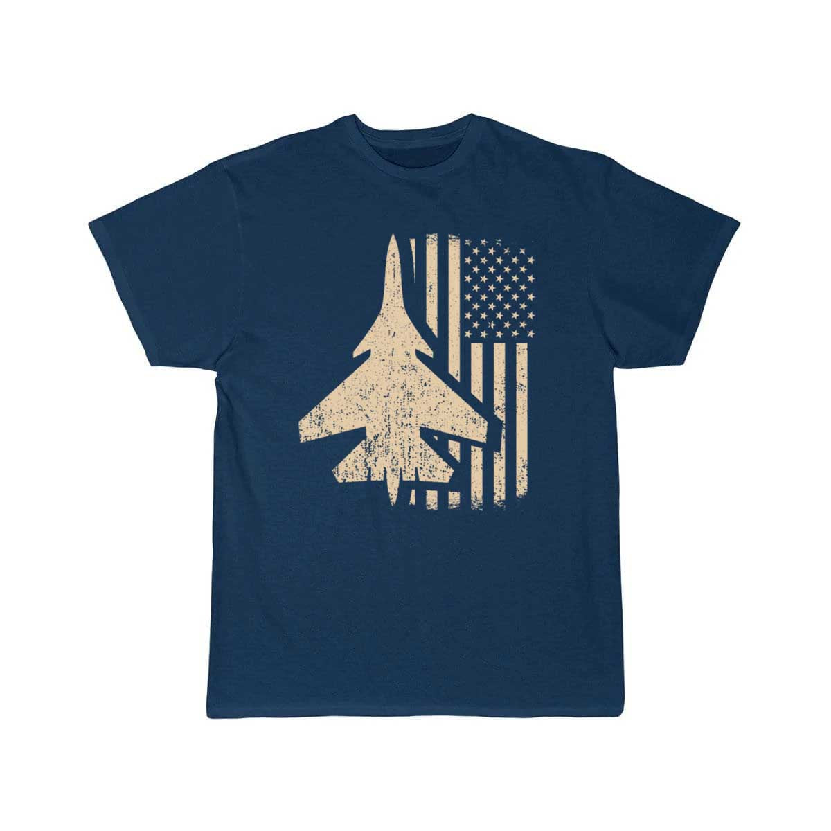American Flag USA Airplane Jet Fighter Patriotic T Shirt THE AV8R