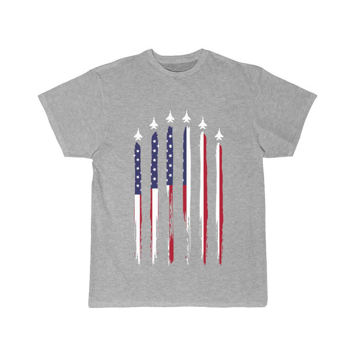 American Flag Usa Airplane Jet Fighter 4Th Of July T Shirt THE AV8R