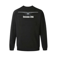 Thumbnail for CESSNA - 206 Men's Oversized Fleece Crew Sweatshirt e-joyer