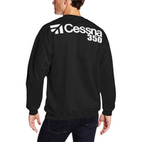 Thumbnail for CESSNA - 350 Men's Oversized Fleece Crew Sweatshirt e-joyer